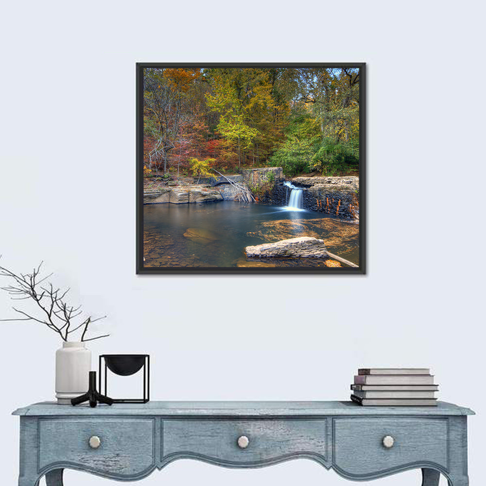 Freeman Mill Stone Dam Pond Wall Art