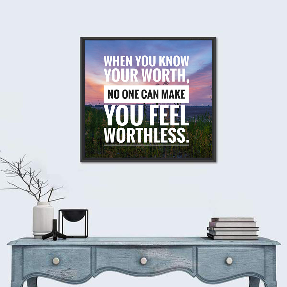 When You Know Your Worth, Golden Hour Wall Art