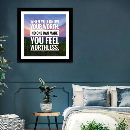 When You Know Your Worth, Golden Hour Wall Art