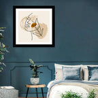 Minimalist Woman Line Portrait Wall Art
