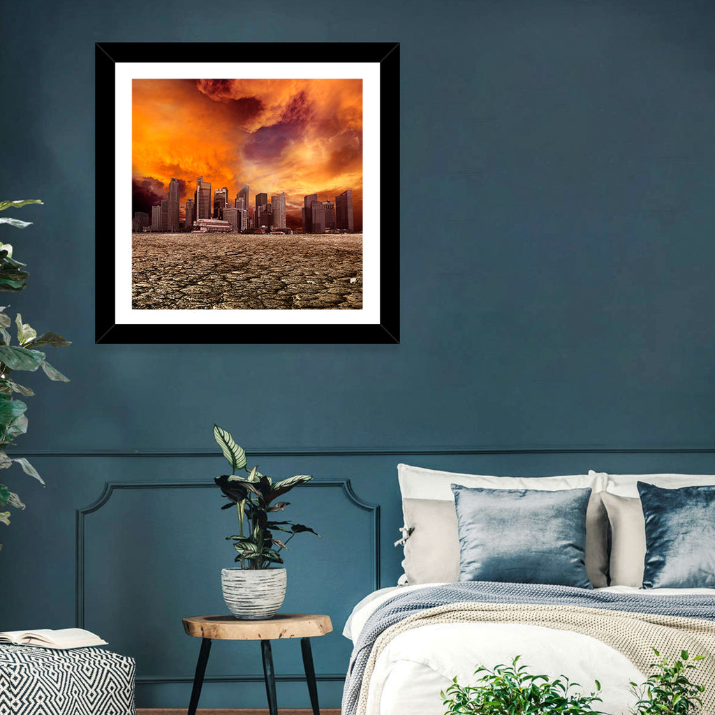 Desolate Singapore Skyline Wall Art
