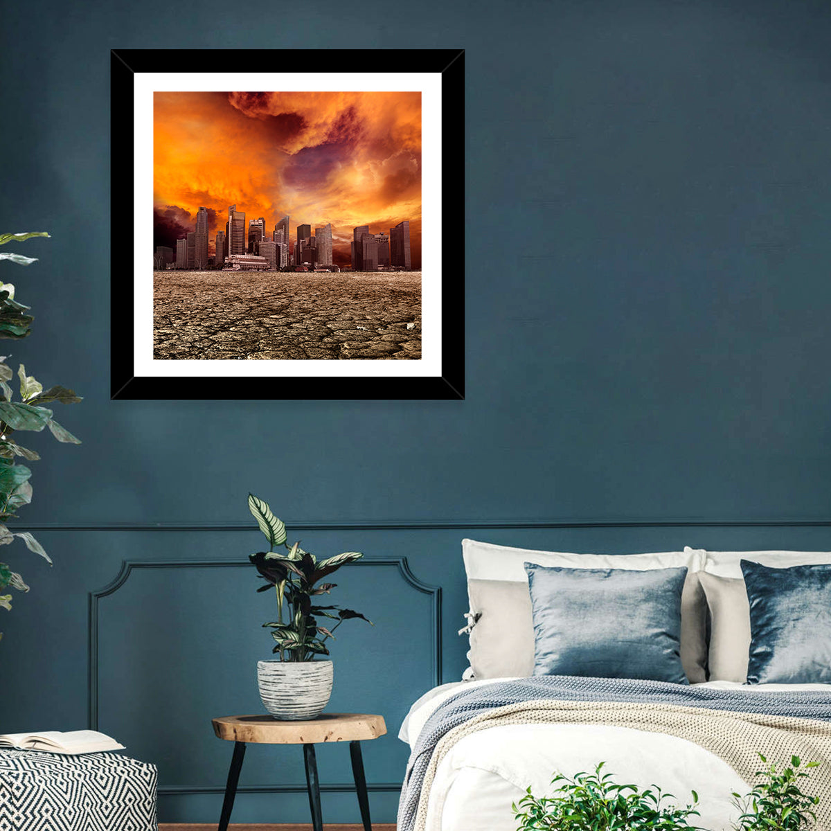 Desolate Singapore Skyline Wall Art