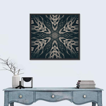 Black Gothic Demon Mandala Wall Art