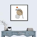 Terracotta Botanical Abstract Wall Art