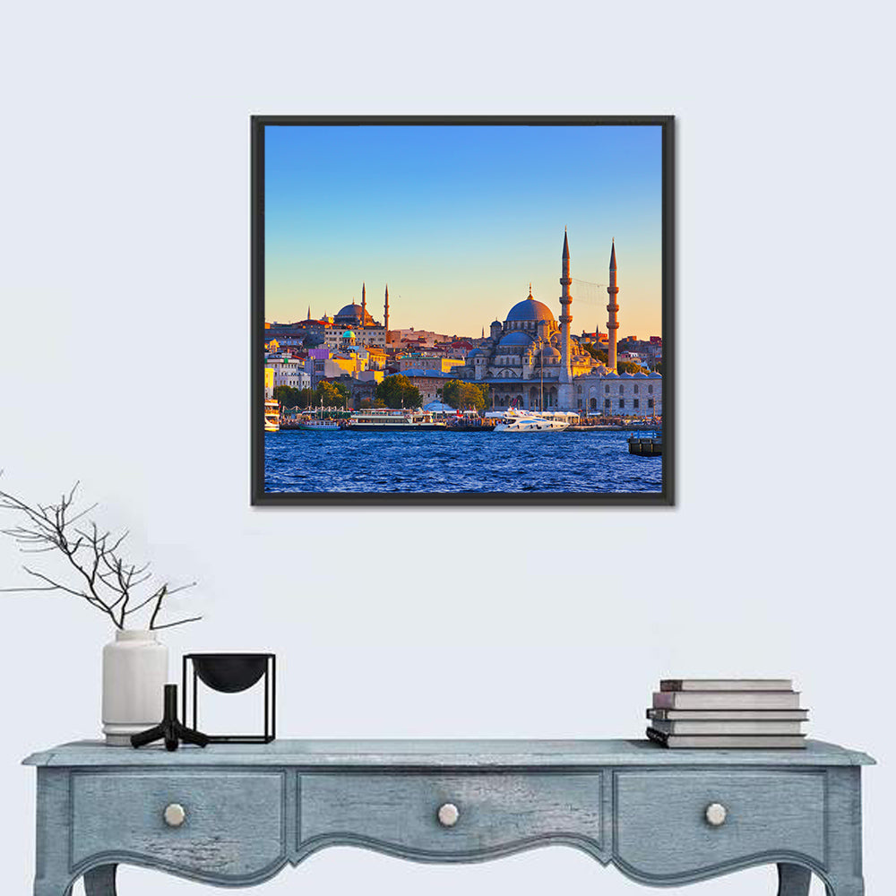 Istanbul Sunrise at Yeni Cami Wall Art