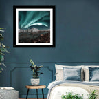 Lofoten Aurora Reflection Wall Art