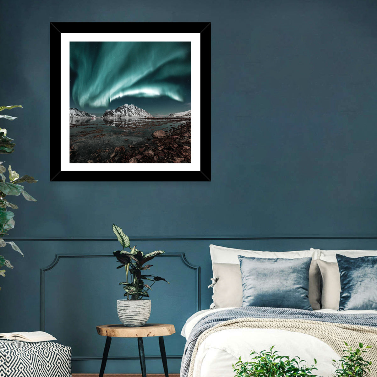 Lofoten Aurora Reflection Wall Art