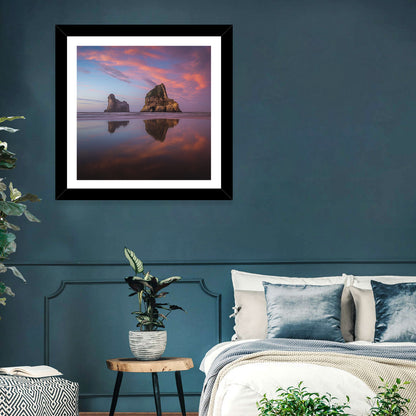 Wharariki Beach Sunrise Wall Art