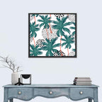 Pink-trunk Palm Pattern Wall Art