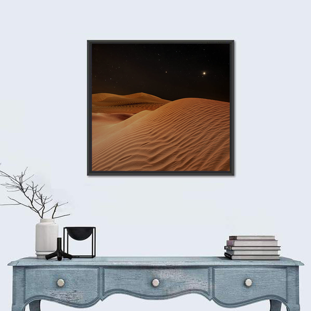 Starry Desert Night Wall Art