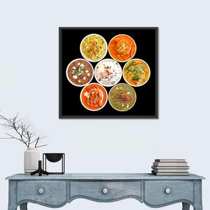 Indian Dishes Wall Art