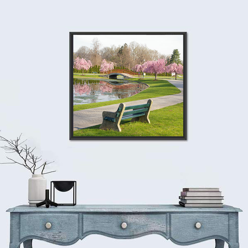 Harrisburg Park Cherry Blossoms Wall Art