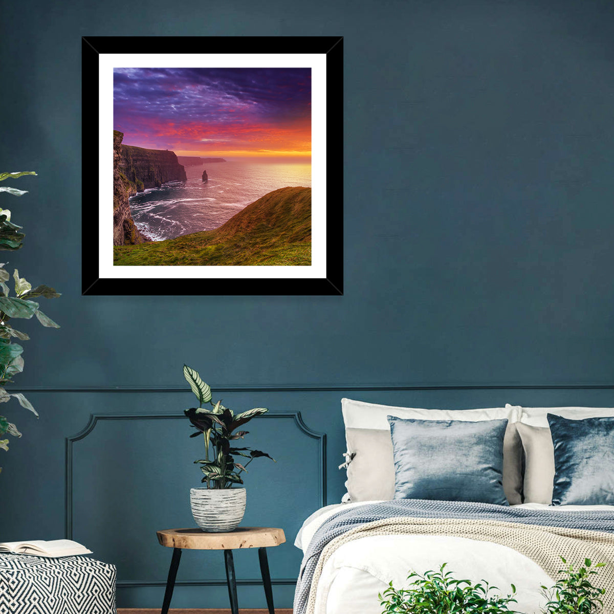 Cliffs of Moher Sea Stack at Sunset Wall Art