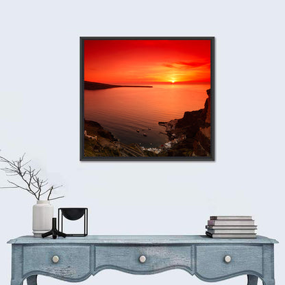 Ammoudi Bay Sunset, Oia Wall Art