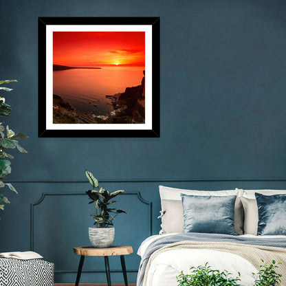 Ammoudi Bay Sunset, Oia Wall Art