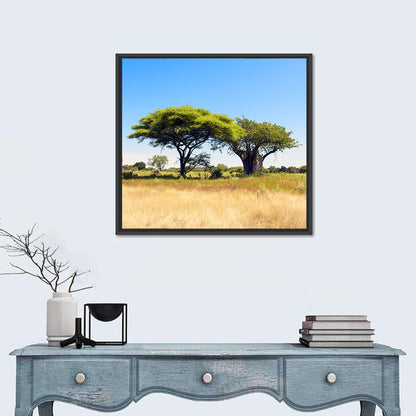 Acacia and Baobab Trees Wall Art