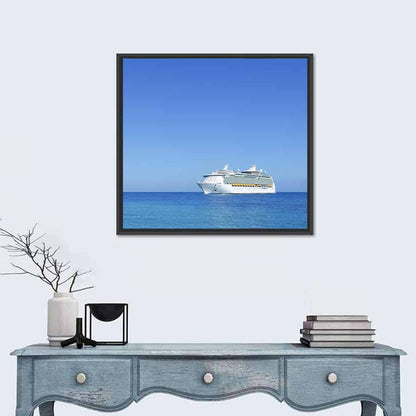 Cruise Ship in Open Sea Wall Art