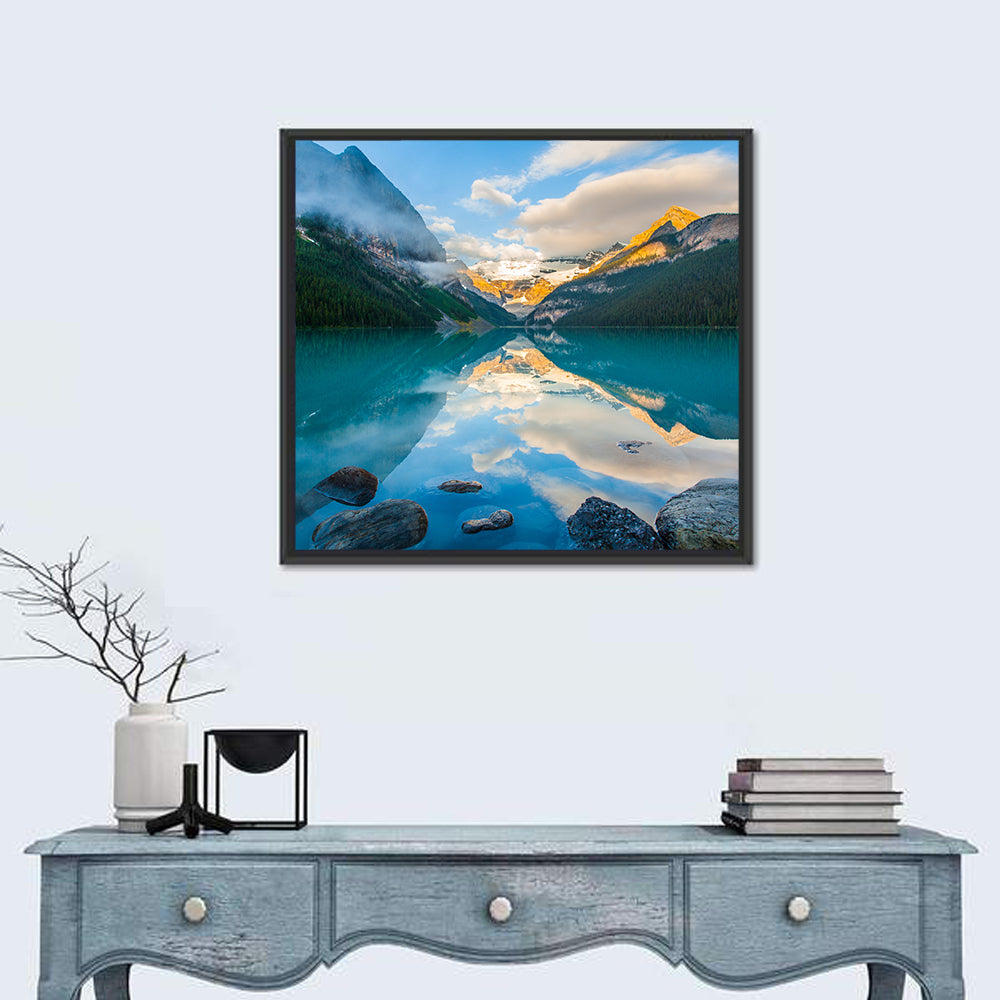 Lake Louise Sunrise Reflection Wall Art