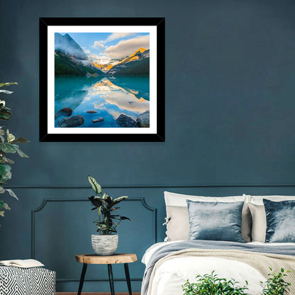 Lake Louise Sunrise Reflection Wall Art