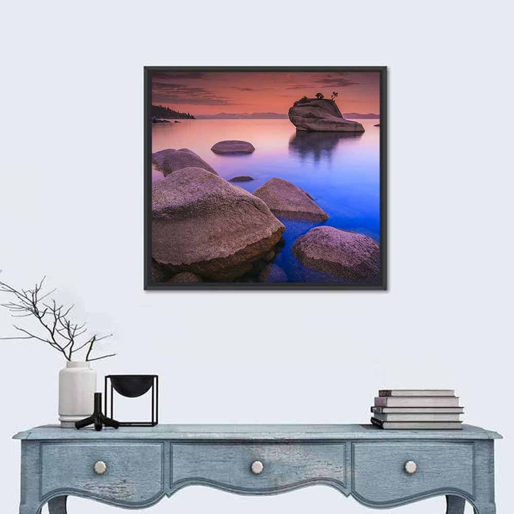 Lake Tahoe Dusk Reflection Wall Art