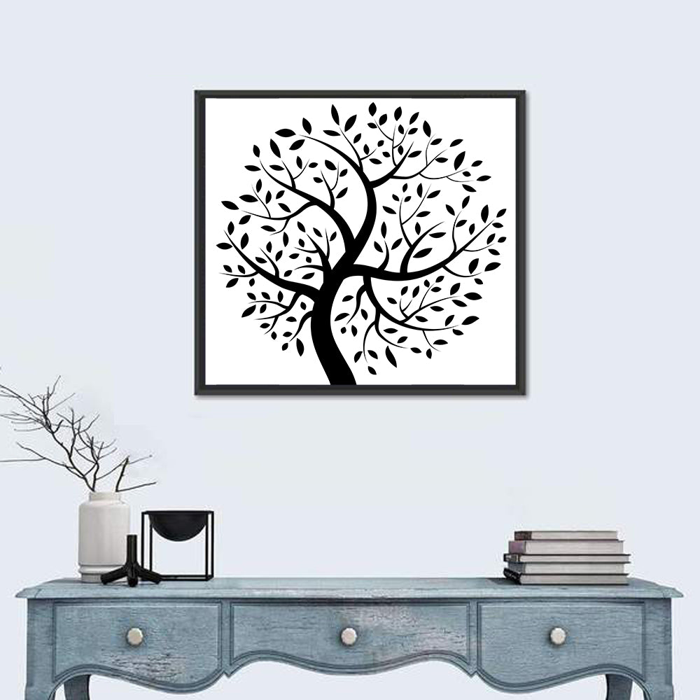 Black Tree Silhouette Wall Art
