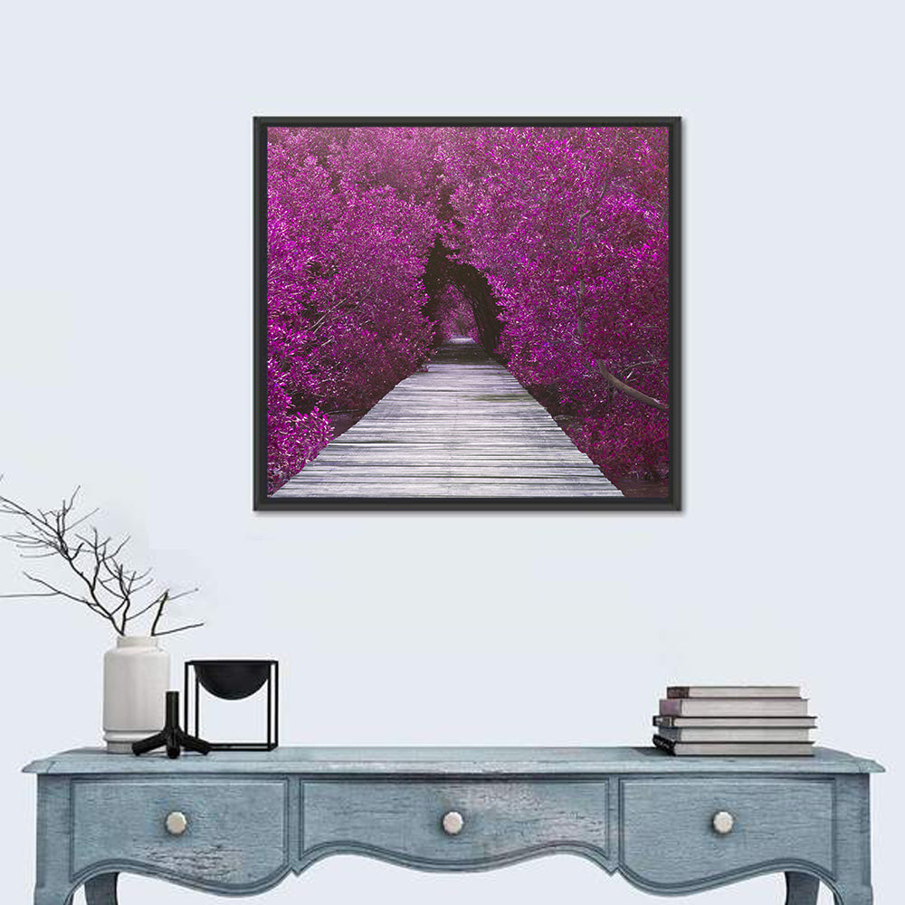 Magenta Mangrove Pathway Wall Art