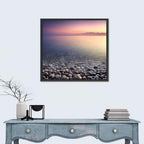 Pebbled Shore Sunset Wall Art