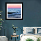 Lake Michigan Sunset with Sailboat Wall Art