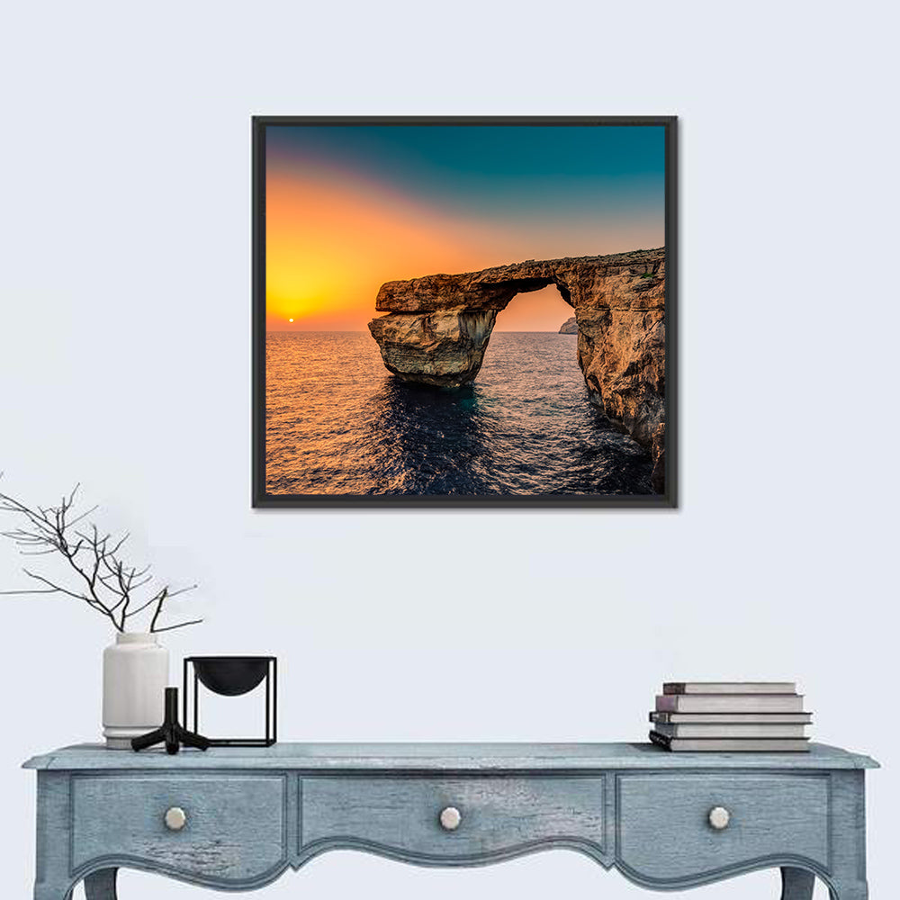 Azure Window Sunset, Dwejra Wall Art