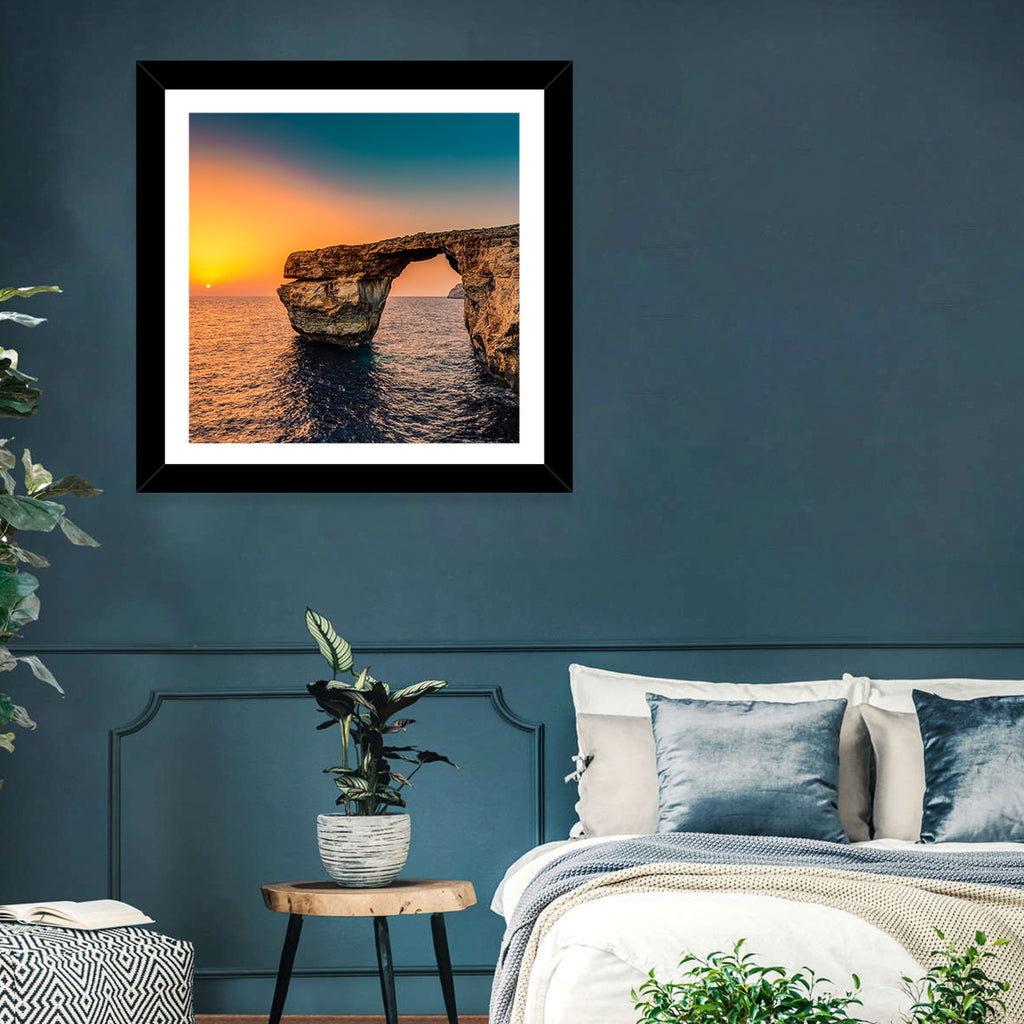 Azure Window Sunset, Dwejra Wall Art