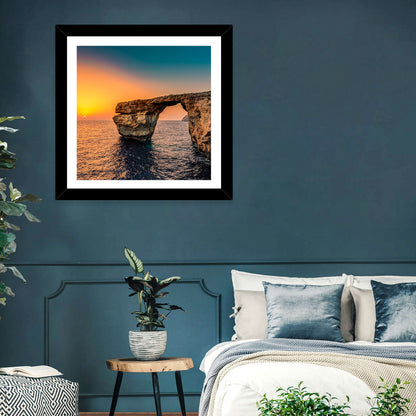 Azure Window Sunset, Dwejra Wall Art