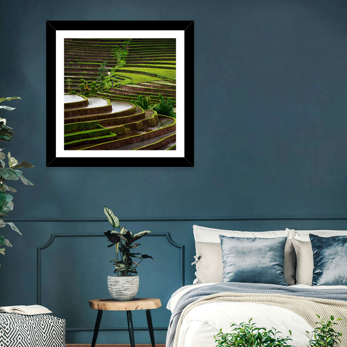 Lush Rice Terraces Wall Art