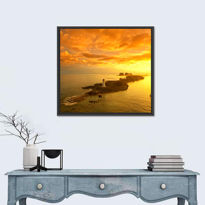 Nassau Lighthouse at Golden Hour Wall Art