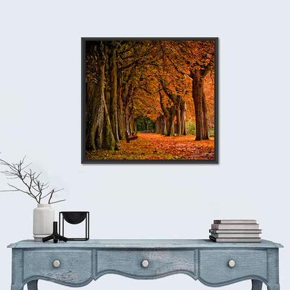 Autumn Forest Pathway Wall Art