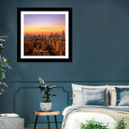 Kuwait City Skyline at Dusk Wall Art