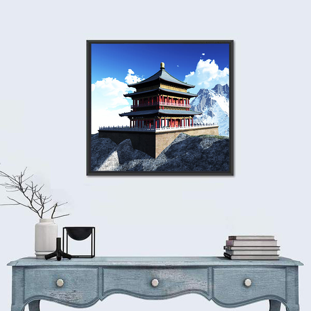 Buddhist Sun Temple Wall Art