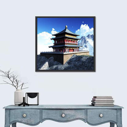Buddhist Sun Temple Wall Art
