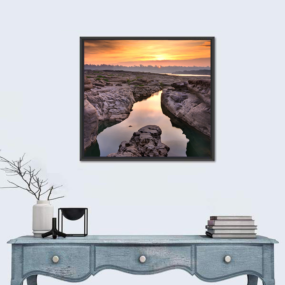 Sam Phan Bok Sunrise River Canyon Wall Art