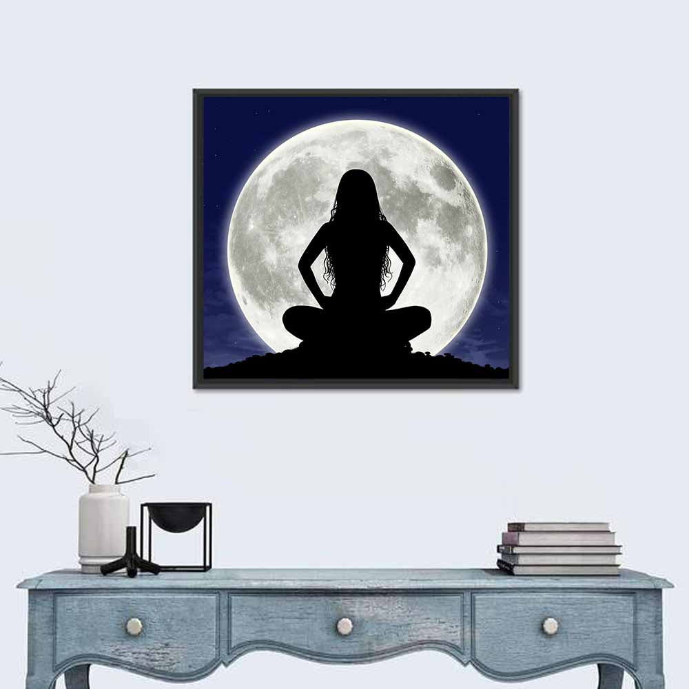 Young Woman Meditating Wall Art