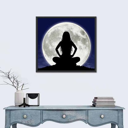 Young Woman Meditating Wall Art
