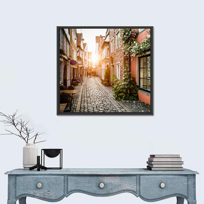 Schnoorviertel Cobblestone Lane Wall Art
