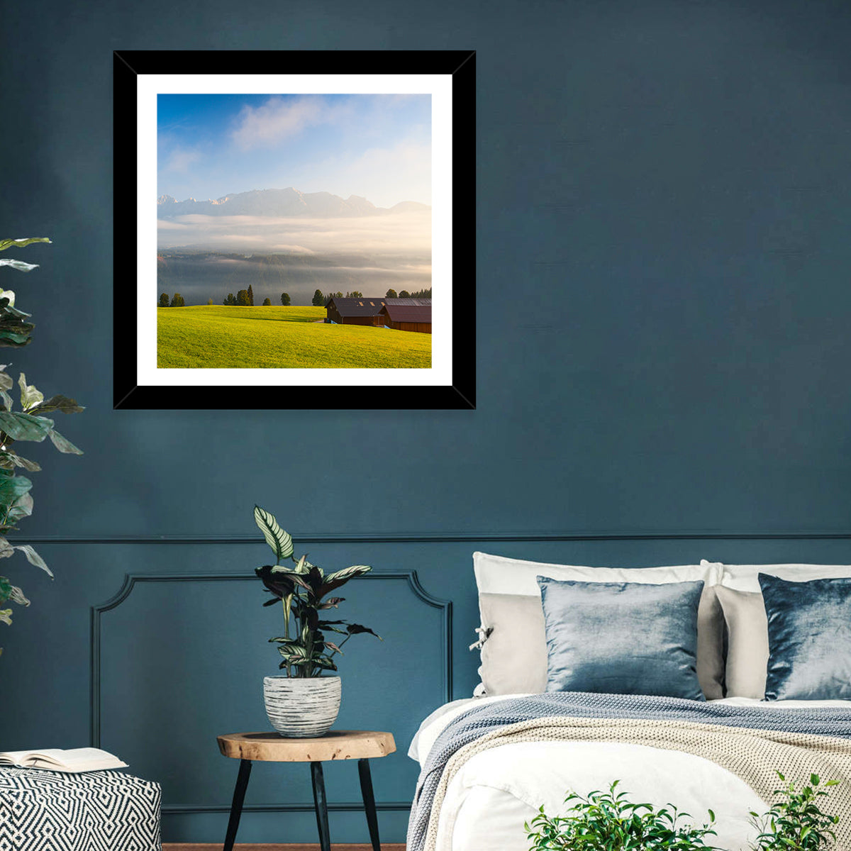 Sunlit Mountain Clouds Wall Art