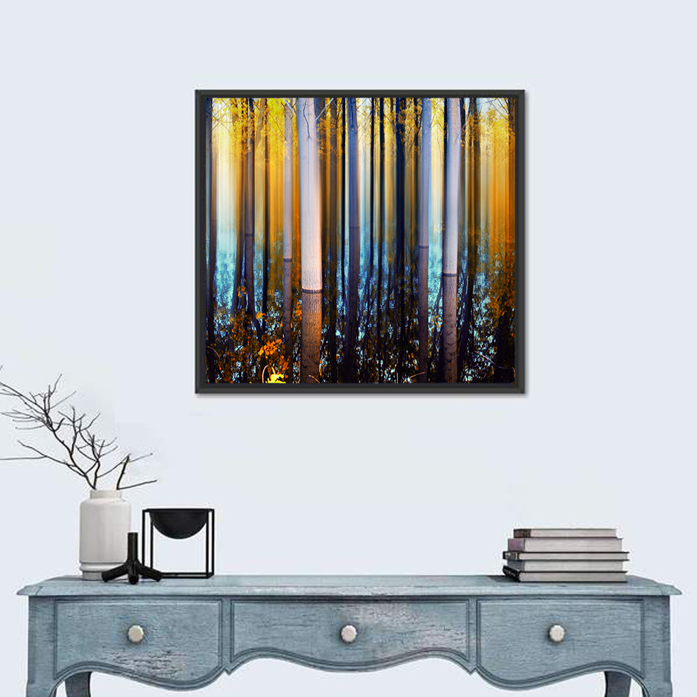 Forest Trees Abstract Wall Art