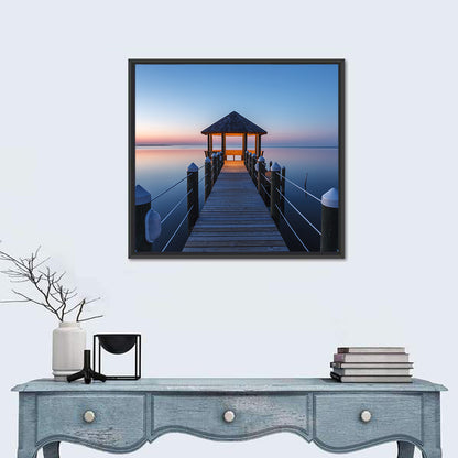 Pamlico Sound Twilight Gazebo Wall Art