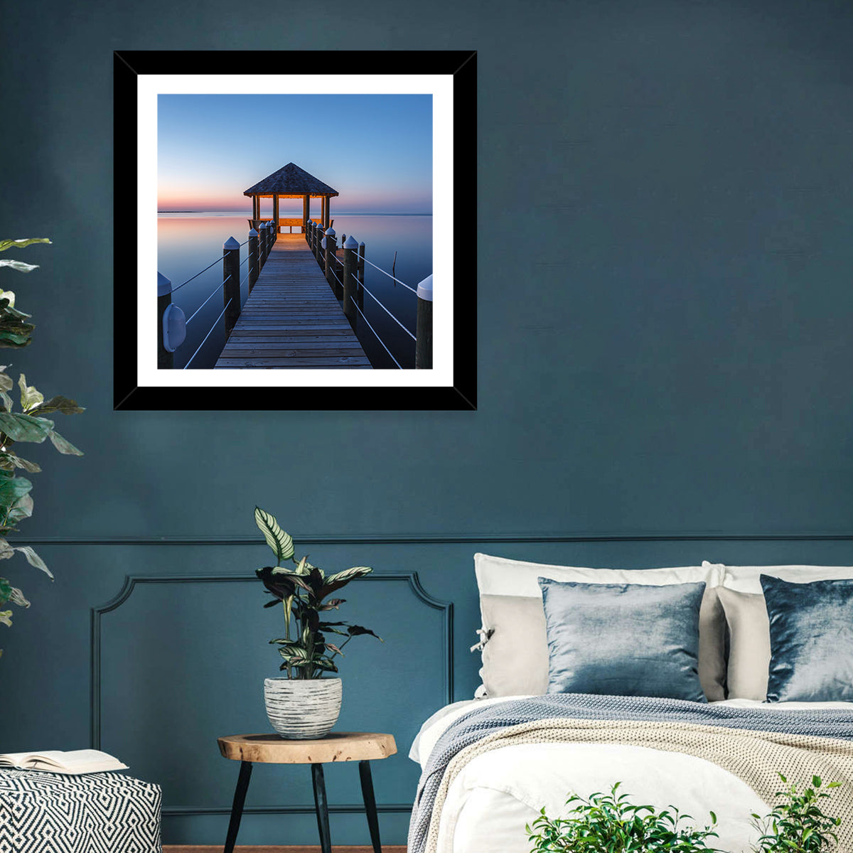 Pamlico Sound Twilight Gazebo Wall Art
