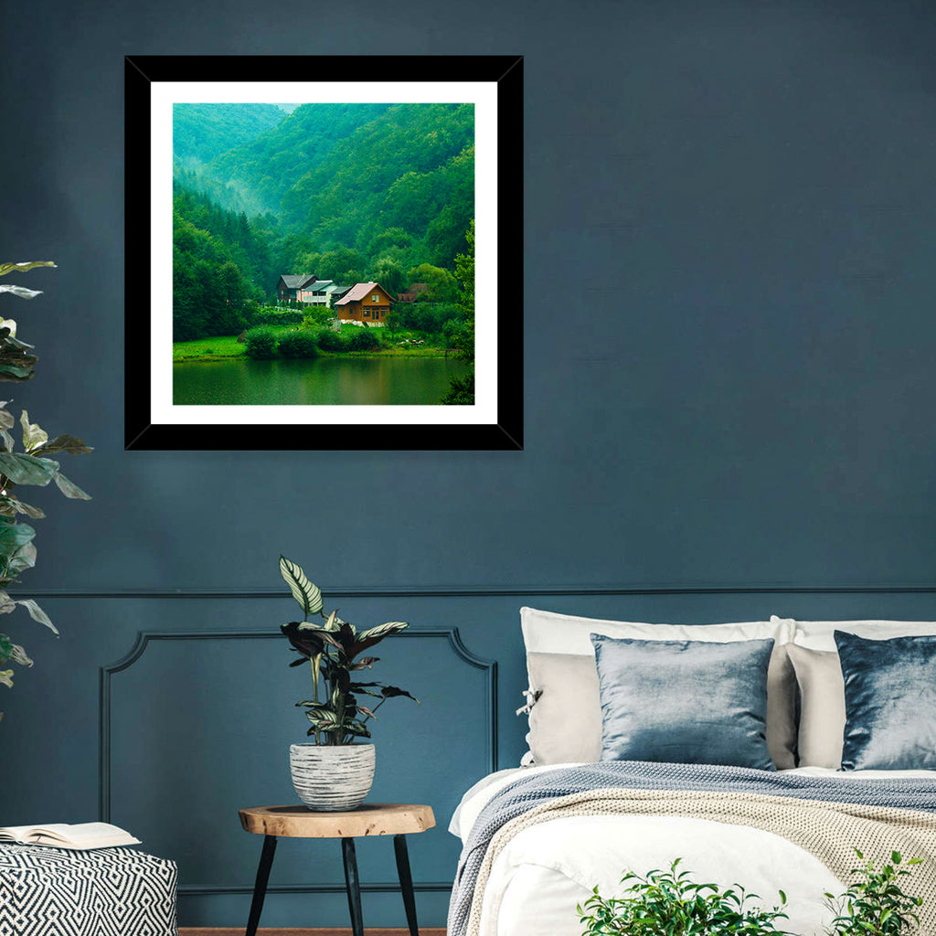 Mist Over Lake Tarnita Wall Art