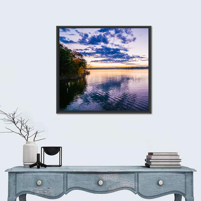 Lake Wylie Sunset Reflection Wall Art