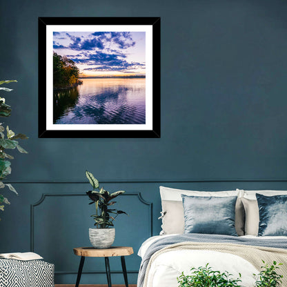 Lake Wylie Sunset Reflection Wall Art