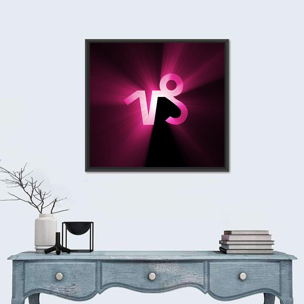 Capricorn Symbol Wall Art