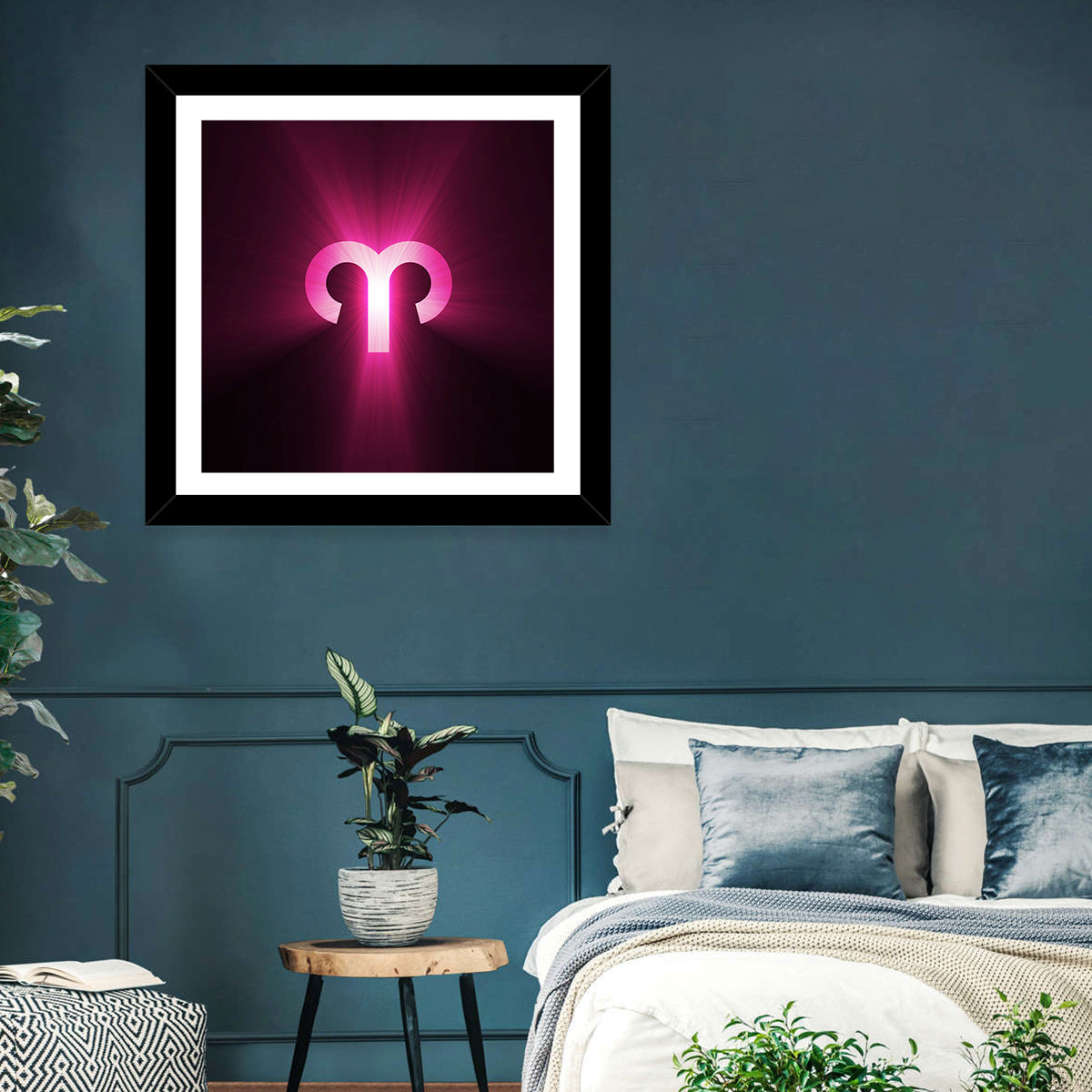 Radiant Aries Zodiac Emblem Wall Art